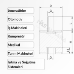 B2001702047 Çift Vidalı Takoz